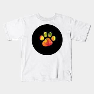 Paw Print - Jungle Silhouette Kids T-Shirt